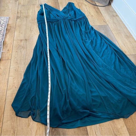 Dessy Collection M429 Surplice Ruched Chiffon Bridesmaids Gown - Picture 8 of 9